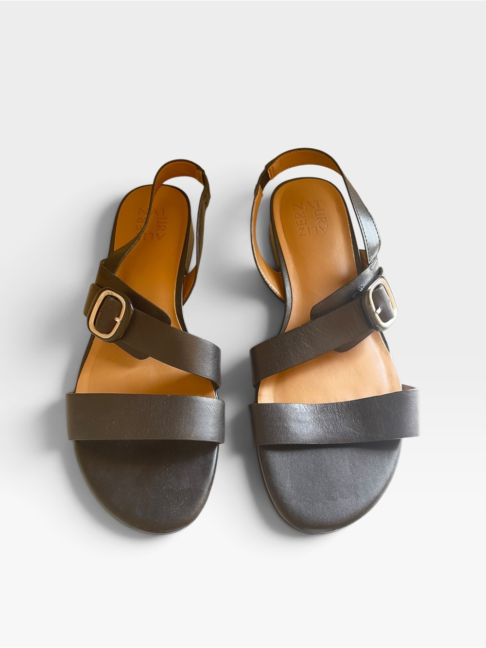 Naturalizer Meesha Sandal Leather Slingback Sandals with Buckle